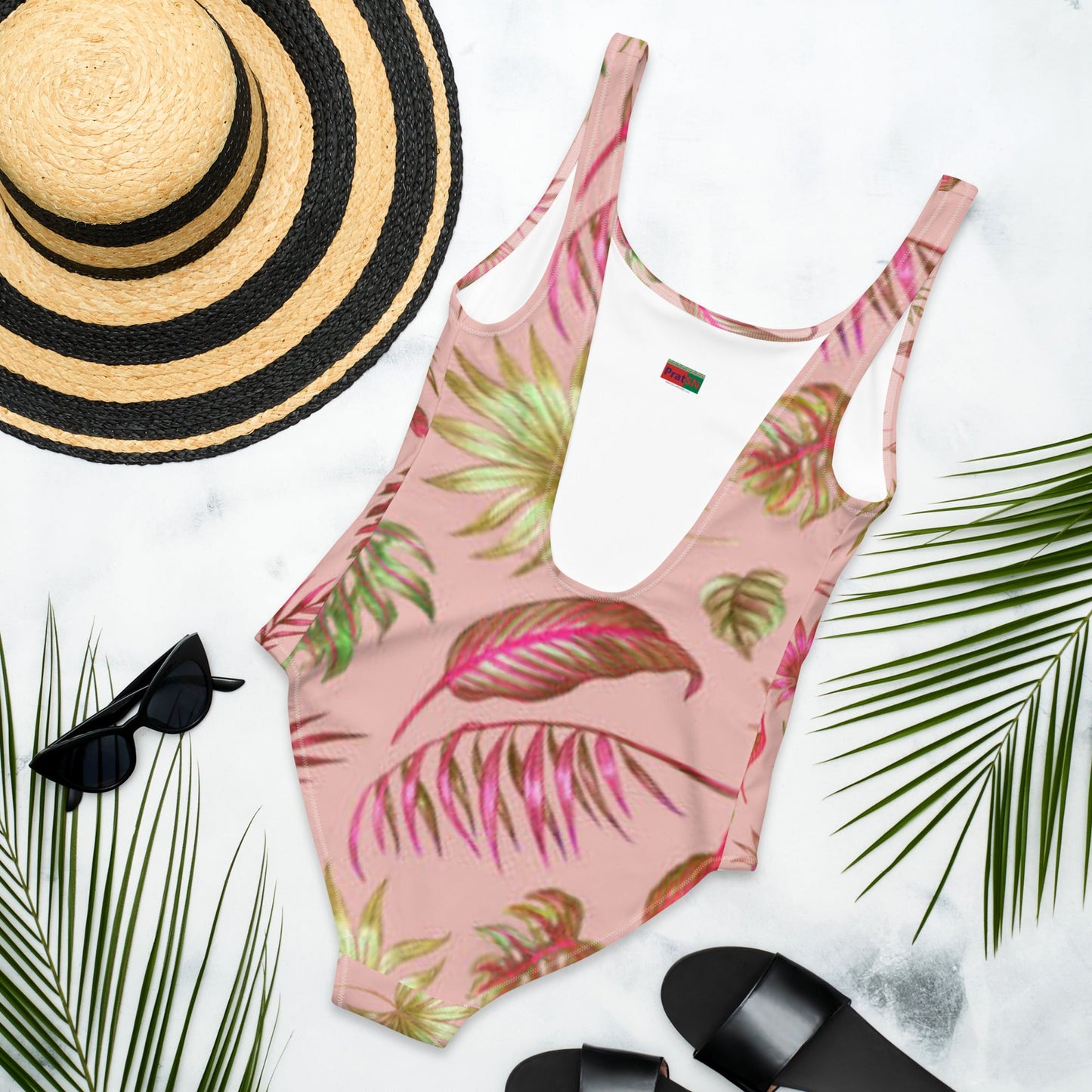 Women's One - Piece Swimsuit, tankinis, Swimsuit, Beachwear, Bathing Suit Pink Outfit - PratSN