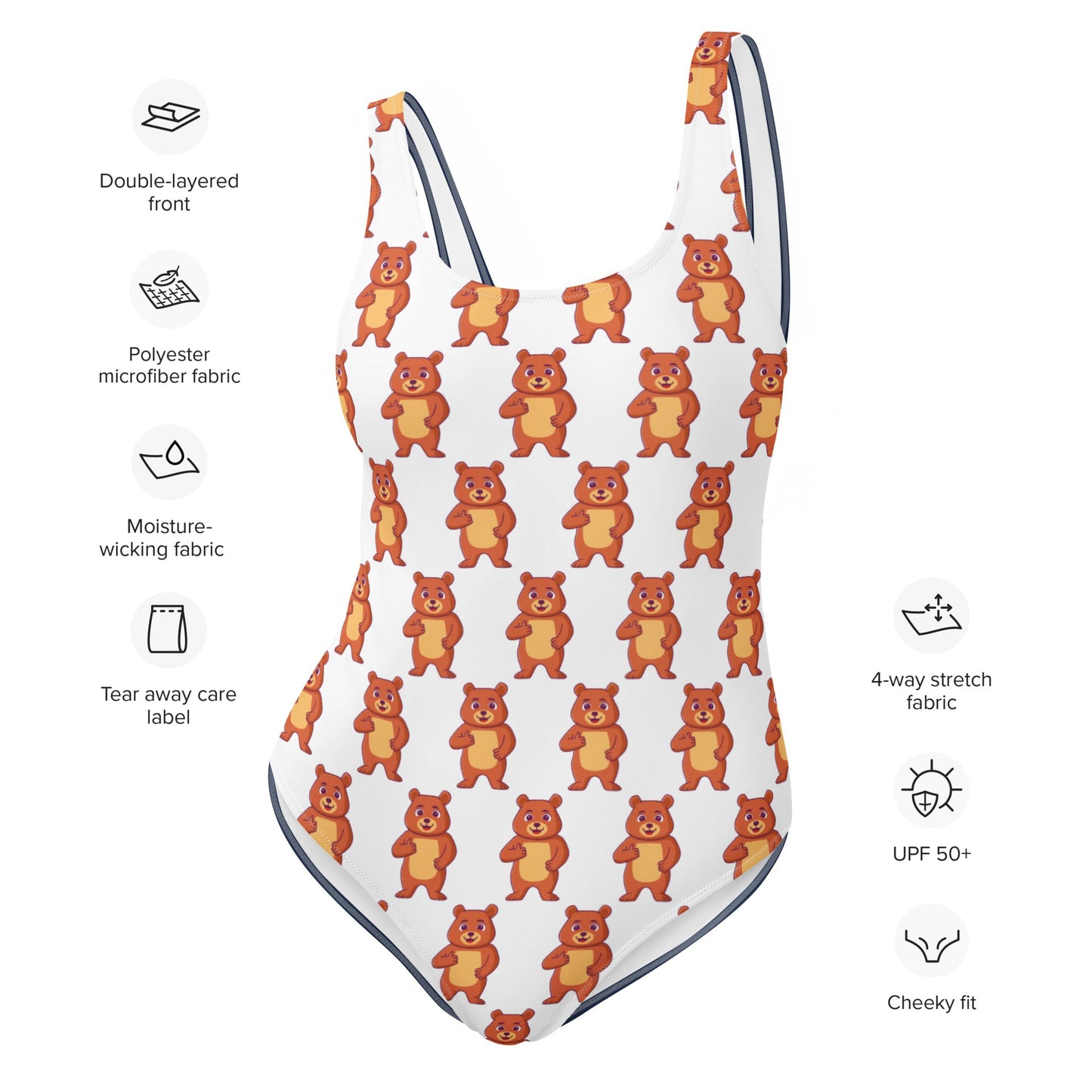Women's One - Piece Swimsuit, Vacation swimwear, holiday travel swimwear, mothers day gift - PratSN