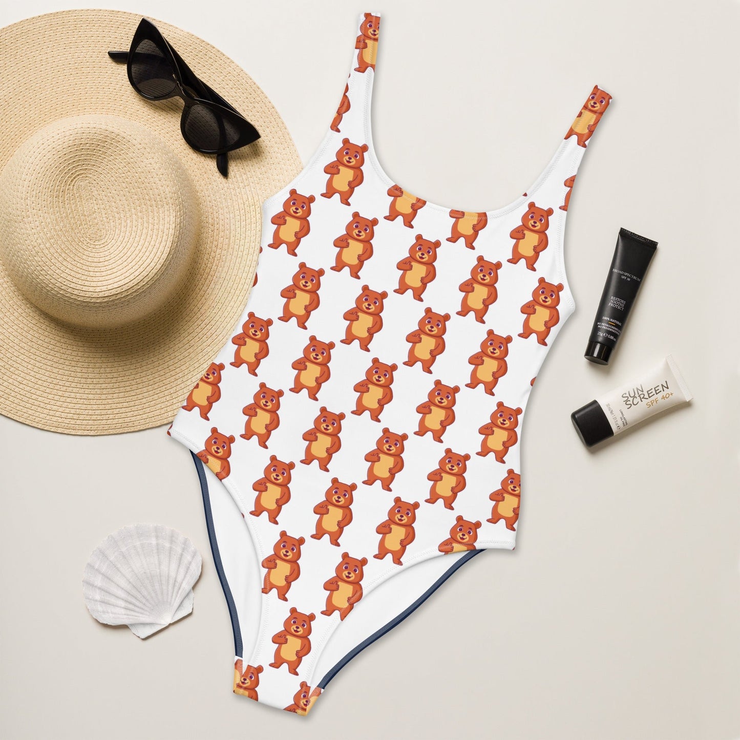 Women's One - Piece Swimsuit, Vacation swimwear, holiday travel swimwear, mothers day gift - PratSN