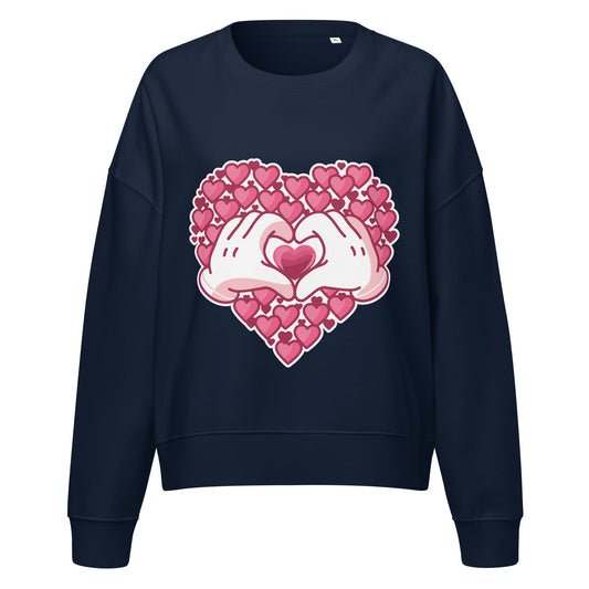 Women’s organic crew neck sweatshirt - PratSN