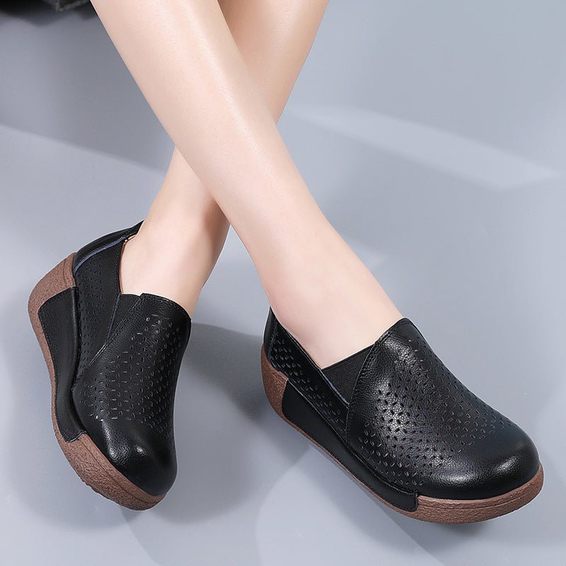 Women's Outdoors Thick Bottom Toe Cap Breathable Shoes - PratSN