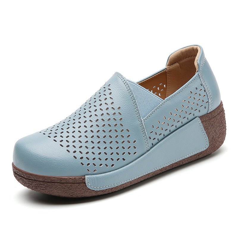 Women's Outdoors Thick Bottom Toe Cap Breathable Shoes - PratSN