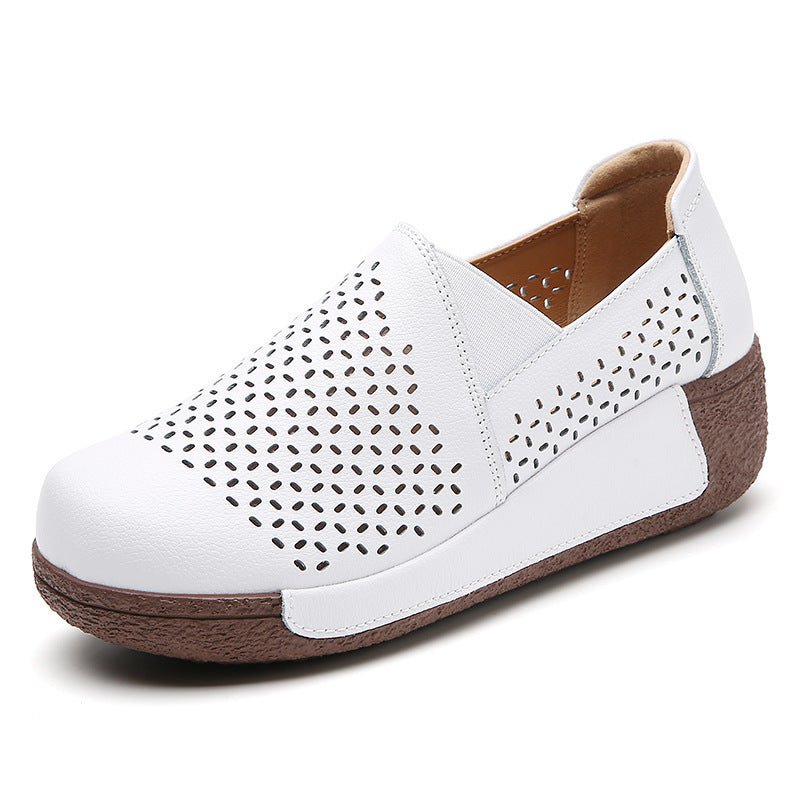 Women's Outdoors Thick Bottom Toe Cap Breathable Shoes - PratSN