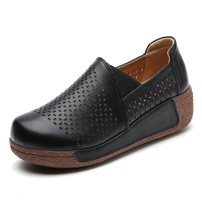 Women's Outdoors Thick Bottom Toe Cap Breathable Shoes - PratSN