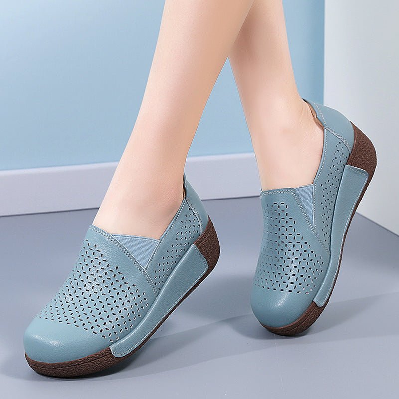 Women's Outdoors Thick Bottom Toe Cap Breathable Shoes - PratSN
