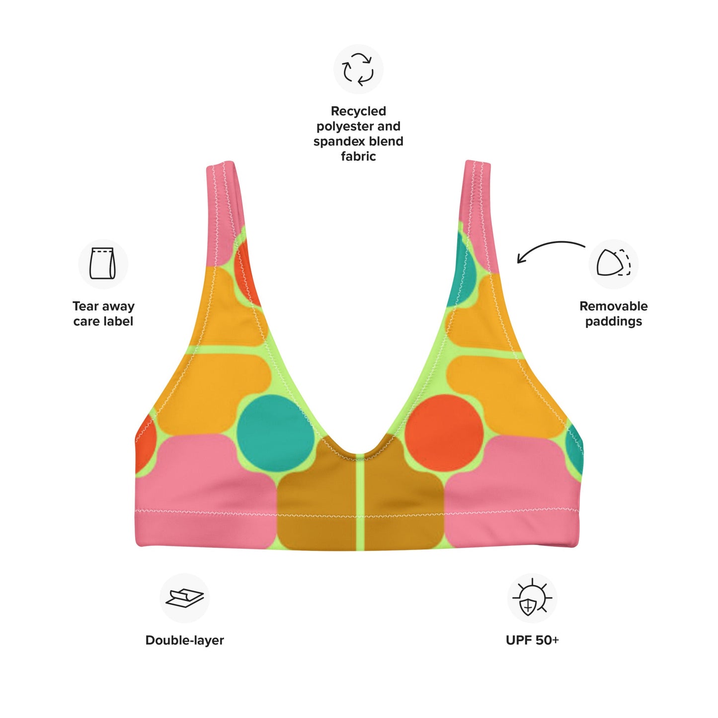 Women's padded bikini top, Cute Summer Bikini Top beautiful bikini top, Beach dress, Beach dress for summer and spring - PratSN