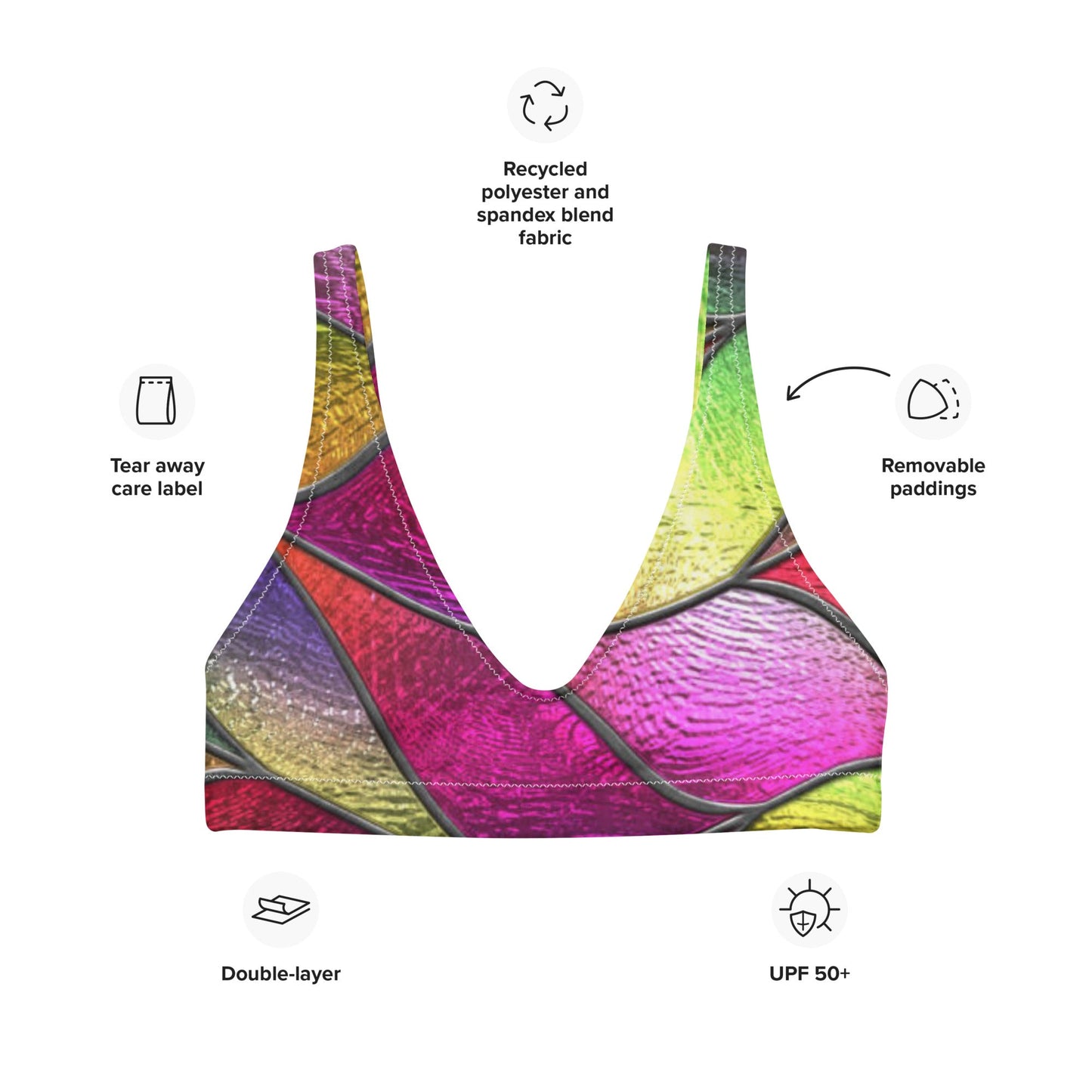 Women's padded bikini top, Cute Summer Bikini Top, beautiful bikini top, Beach dress, Beach dress for summer and spring - PratSN