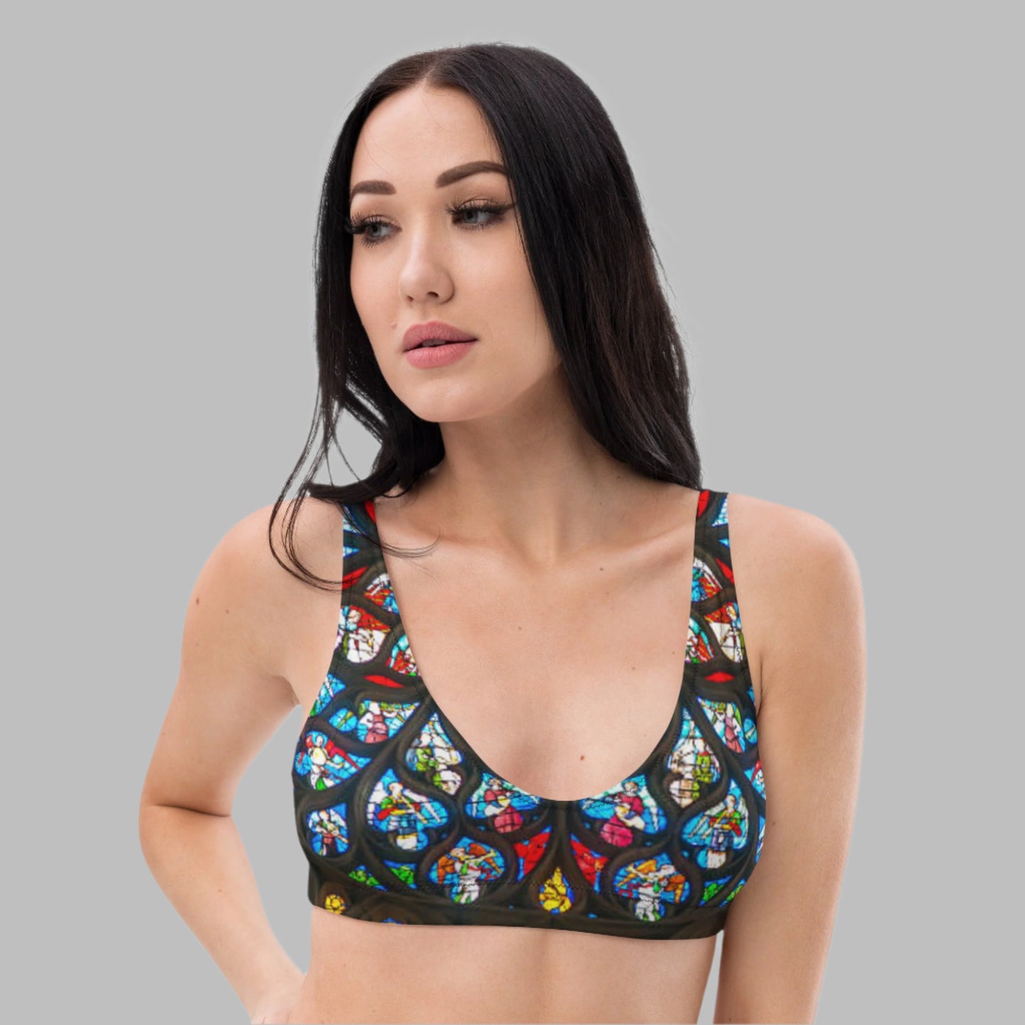 Women's padded bikini top, Cute Summer Bikini Top Black Top, beautiful bikini top, Beach dress, Beach dress for summer and spring - PratSN