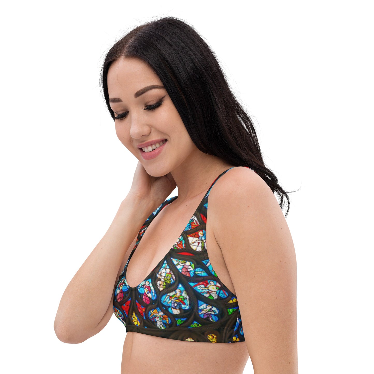 Women's padded bikini top, Cute Summer Bikini Top Black Top, beautiful bikini top, Beach dress, Beach dress for summer and spring - PratSN
