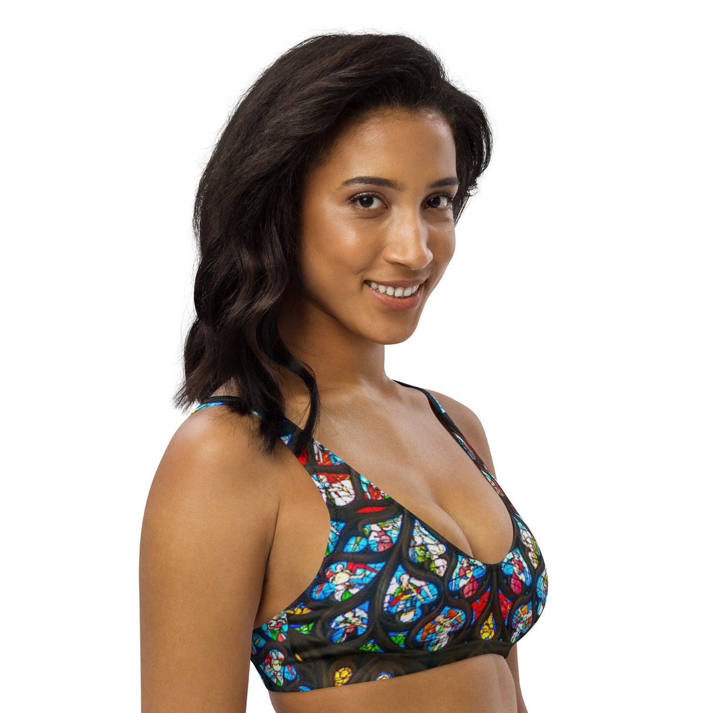 Women's padded bikini top, Cute Summer Bikini Top Black Top, beautiful bikini top, Beach dress, Beach dress for summer and spring - PratSN