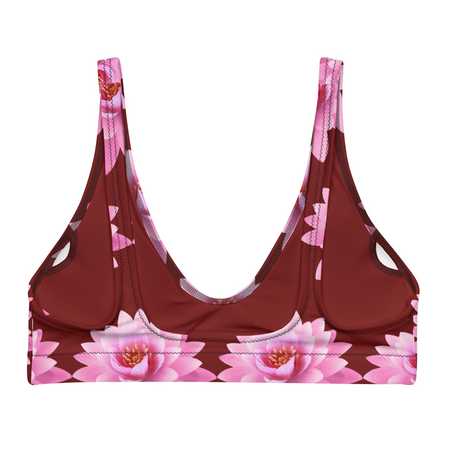 Women's padded bikini top, Floral Summer Dress, swimwear, classic beach dress - PratSN