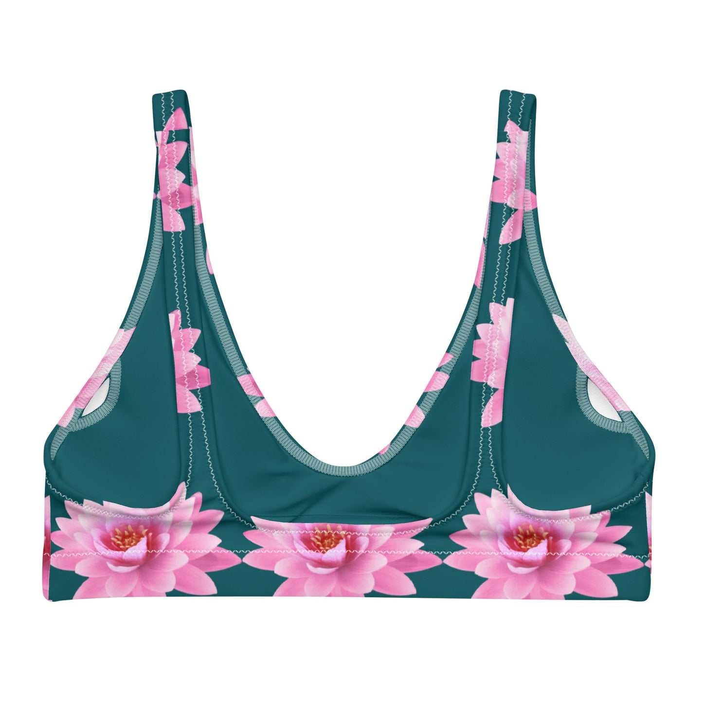 Women's padded bikini top, Floral Summer Swimsuit, Swimwear, classic beach dress - PratSN