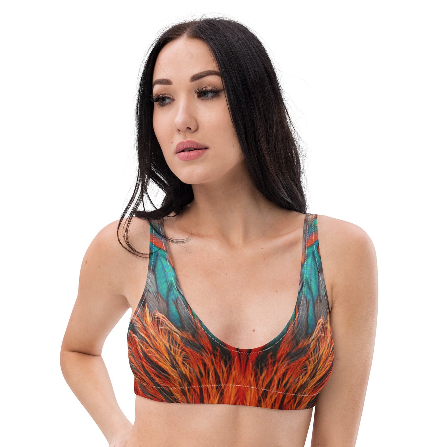 Women's padded bikini top, Padded Swimsuit Top, Bathing Suit Top - PratSN