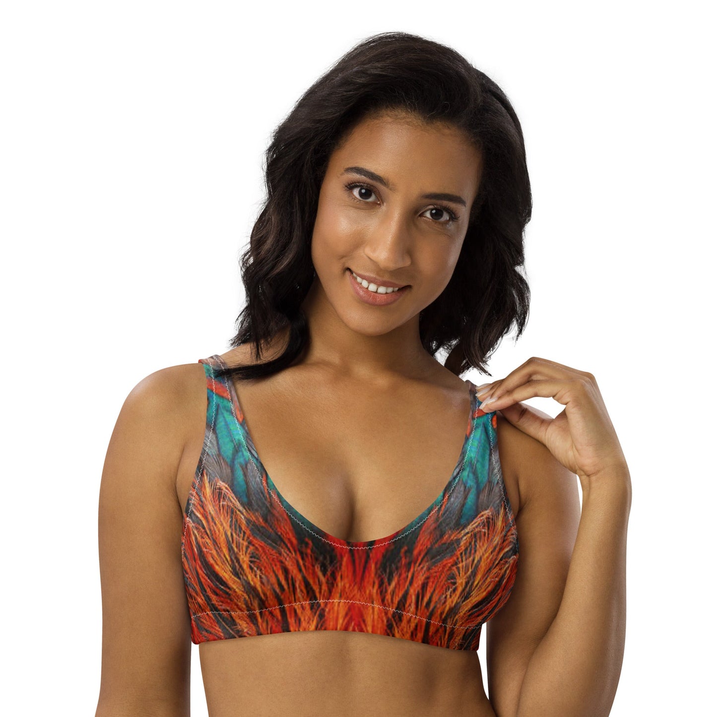 Women's padded bikini top, Padded Swimsuit Top, Bathing Suit Top - PratSN