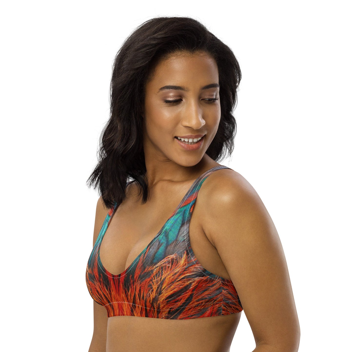 Women's padded bikini top, Padded Swimsuit Top, Bathing Suit Top - PratSN
