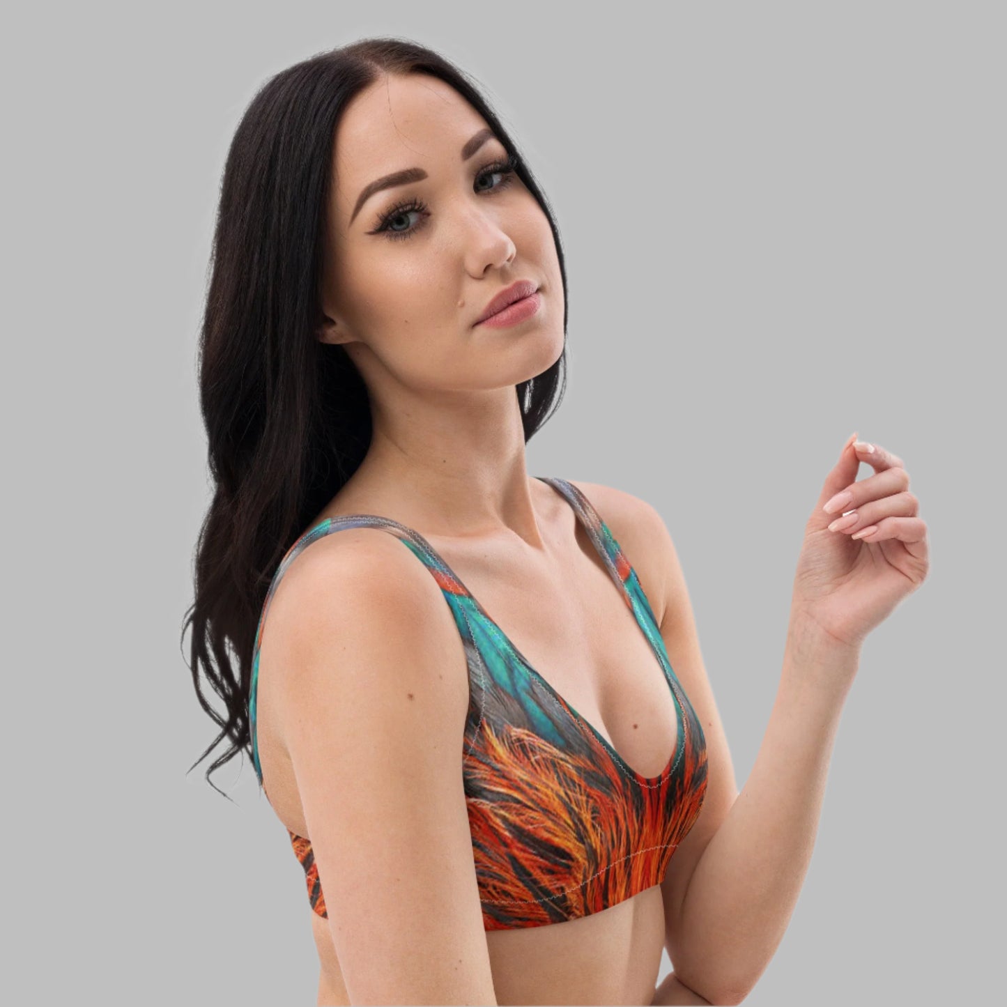Women's padded bikini top, Padded Swimsuit Top, Bathing Suit Top - PratSN