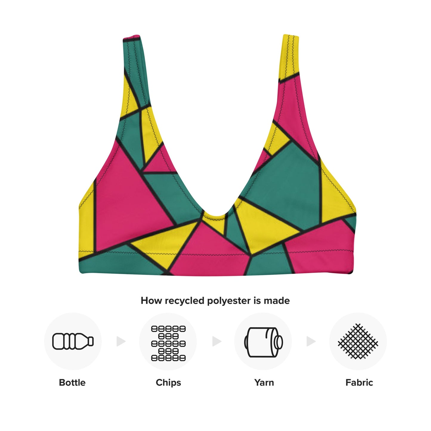 Women's padded bikini top, Pink Green Yellow Cute Summer Bikini Top, beautiful bikini top, Beach dress, Beach dress for summer and spring - PratSN