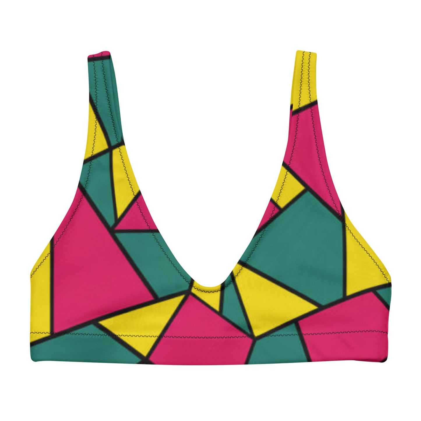 Women's padded bikini top, Pink Green Yellow Cute Summer Bikini Top, beautiful bikini top, Beach dress, Beach dress for summer and spring - PratSN