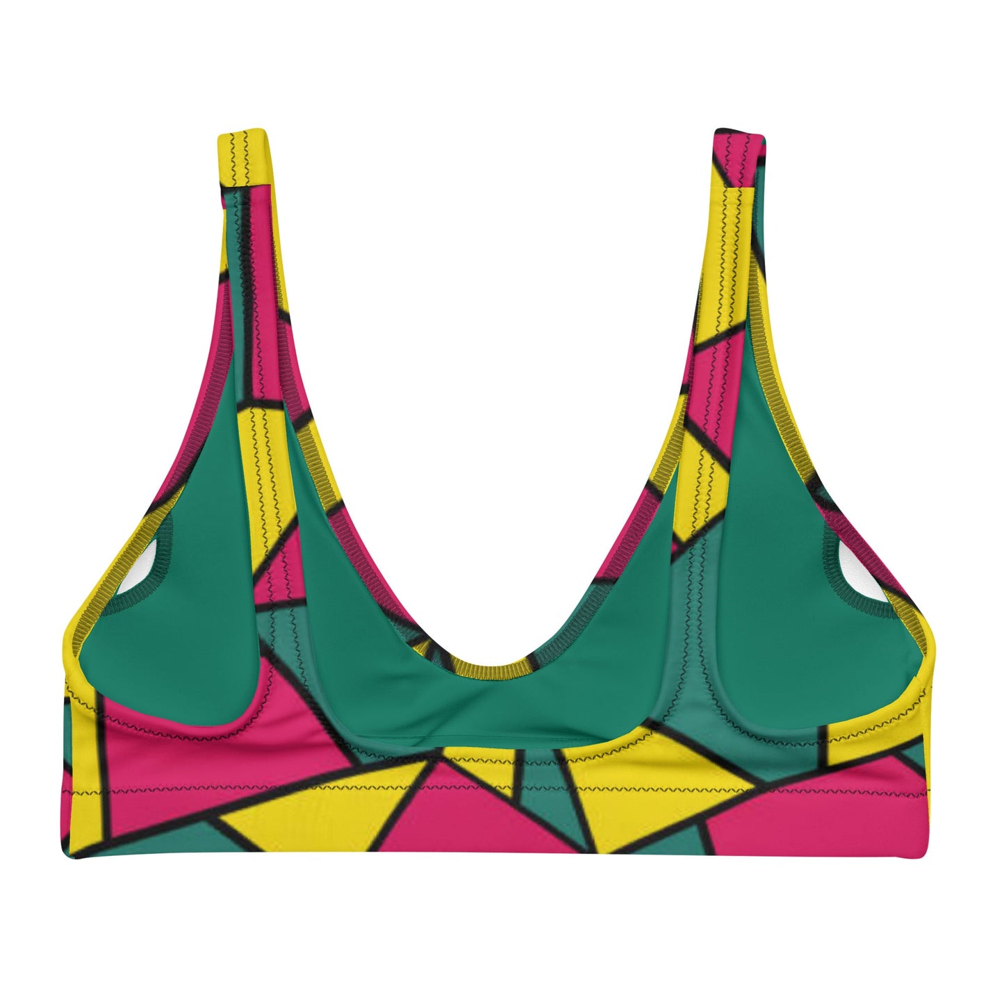 Women's padded bikini top, Pink Green Yellow Cute Summer Bikini Top, beautiful bikini top, Beach dress, Beach dress for summer and spring - PratSN