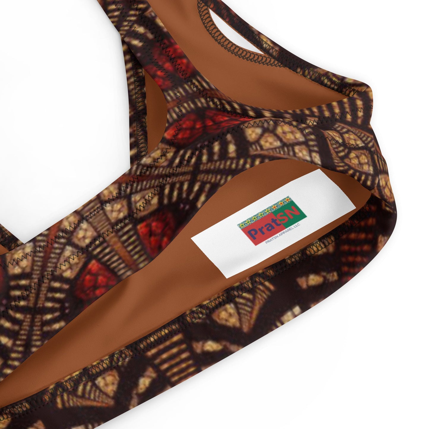 Women's padded bikini top, Red Brown Cute Summer Bikini Top, beautiful bikini top, Beach dress, Beach dress for summer and spring - PratSN