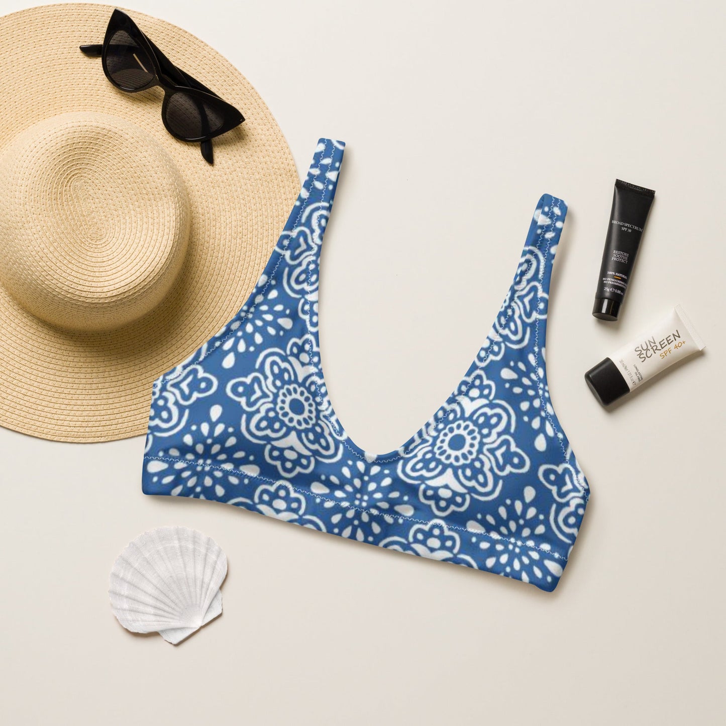 Women's padded bikini top, swimwear, classic beach dress - PratSN
