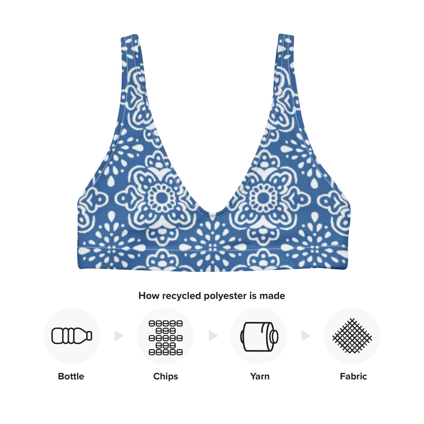 Women's padded bikini top, swimwear, classic beach dress - PratSN