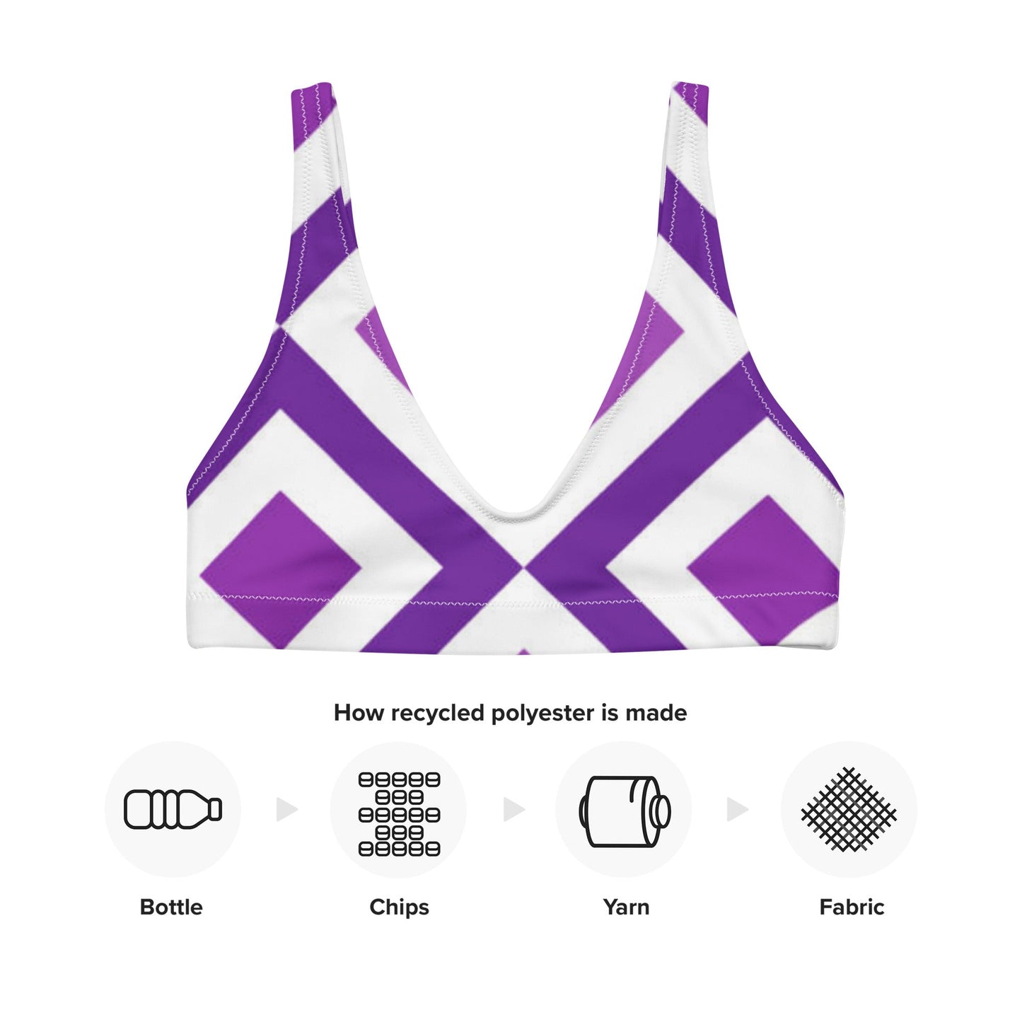 Women's padded bikini top, swimwear, classic beach dress - PratSN