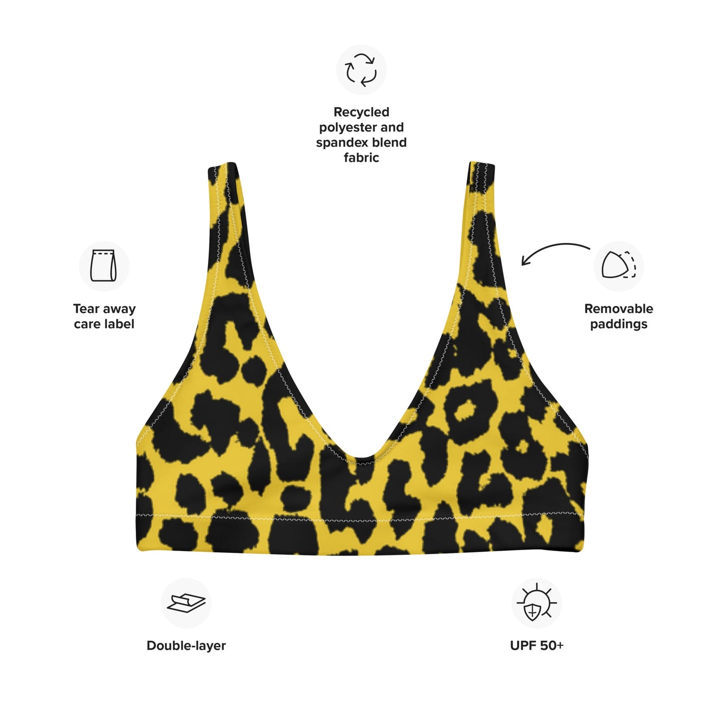 Women's padded bikini top, Women's padded bikini top, Swimsuit Top, Bathing Suit Top, Beach dress, Beach dress for summer and spring - PratSN