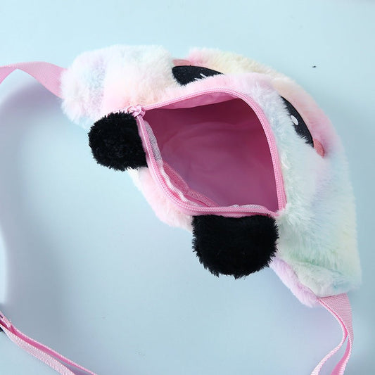 Women's Panda Cartoon Cute Plush Belt Bag - PratSN
