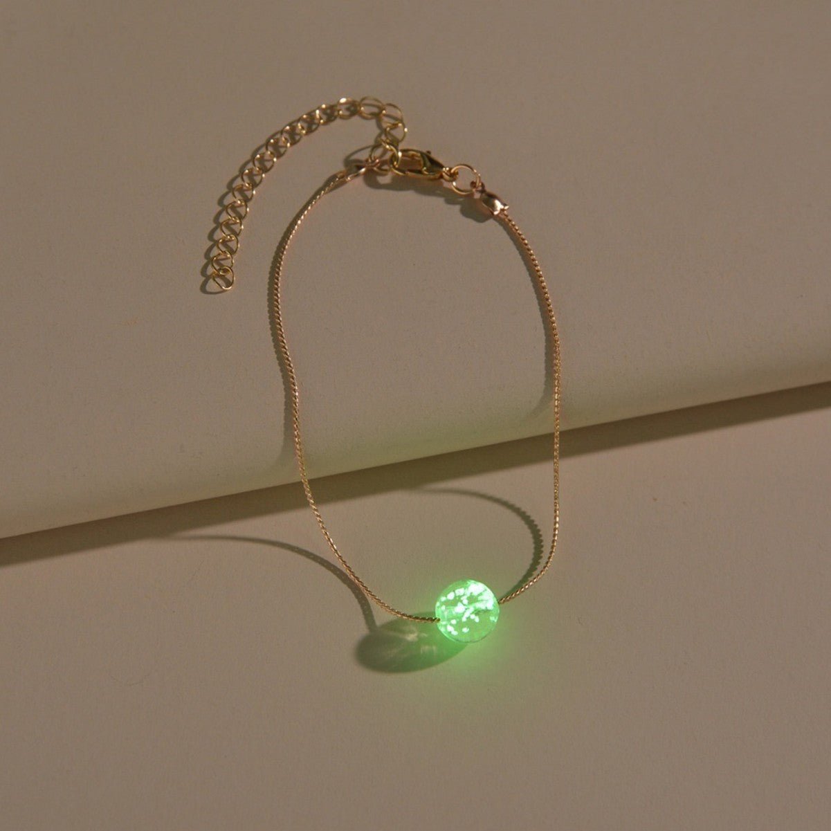 Women's Personalized Anklet Acrylic Luminous Beads - PratSN