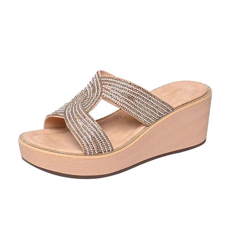 Women's Platform Fashionable High Wedge Sandals - PratSN