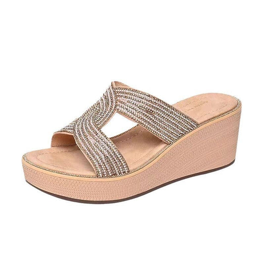 Women's Platform Fashionable High Wedge Sandals - PratSN