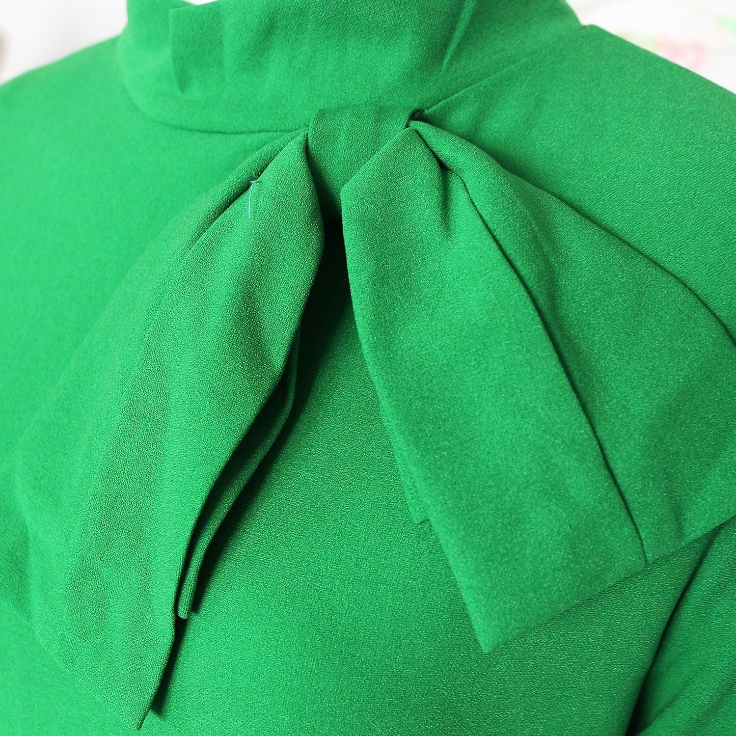 Women's Plus Size Bow Long Sleeve Dress - PratSN