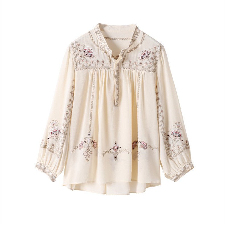 Women's Printed Bohemian Style Sleeve Shirt - PratSN