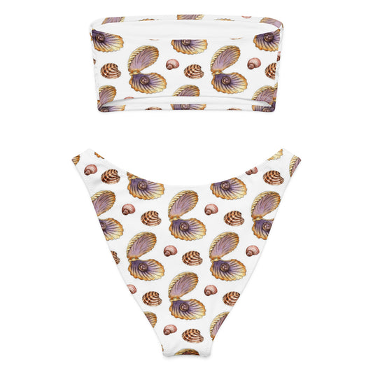 Women's Recycled bandeau bikini, Swimwear - PratSN