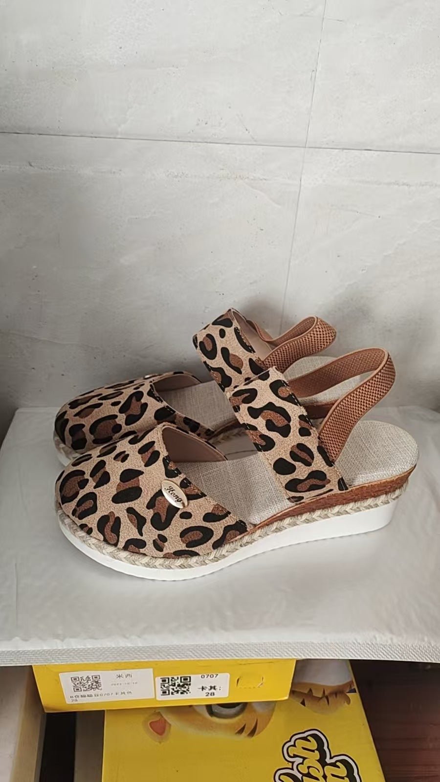 Women's Shoes Wedge Lightweight Hemp Rope Braided Closed Toe Elastic - PratSN