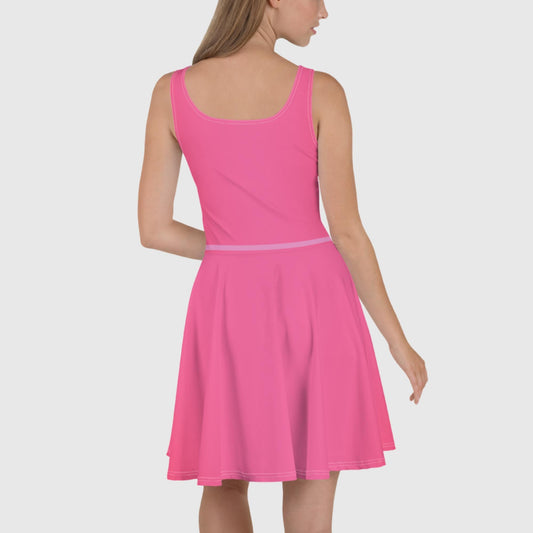 Women's Skater Dress, Pink skater dress, Skater dress for summer and spring - PratSN
