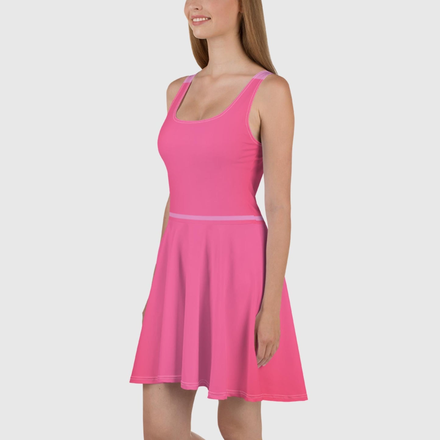 Women's Skater Dress, Pink skater dress, Skater dress for summer and spring - PratSN