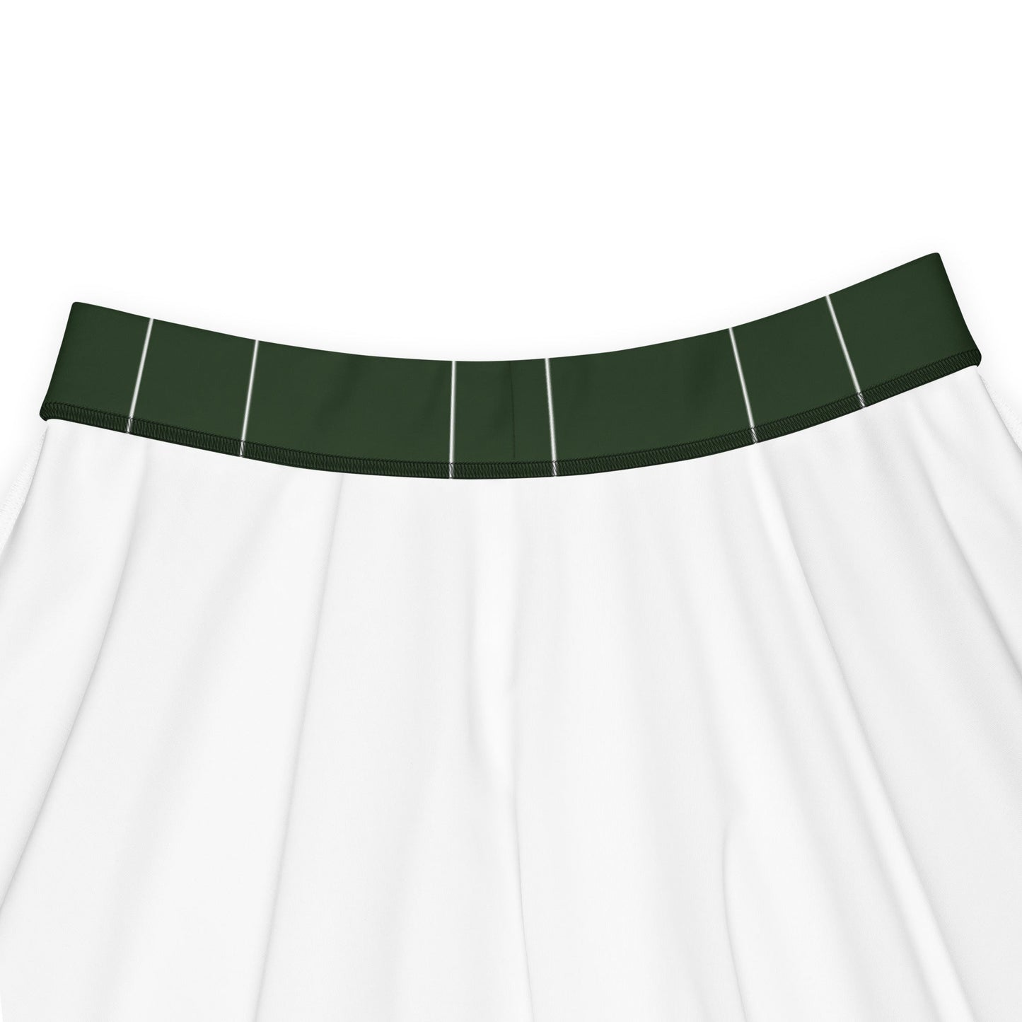 Women's skater skirt, Olive green with white lining skirt, skater skirt for summer and spring - PratSN