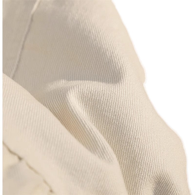 Women's Skirt White Denim Irregular Ruffles - PratSN