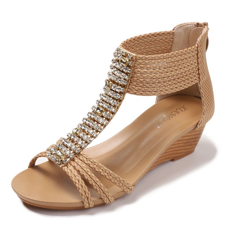 Women's Summer Sandals Rhinestone Non - slip - PratSN