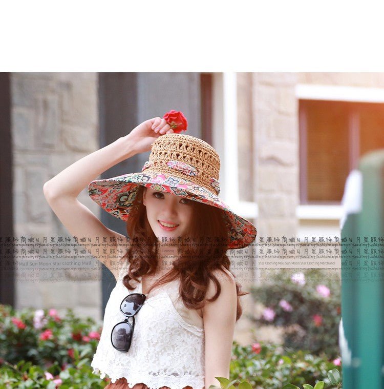 Women's Summer Seaside Holiday Cloth Foldable Hat - PratSN
