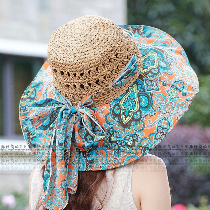 Women's Summer Seaside Holiday Cloth Foldable Hat - PratSN