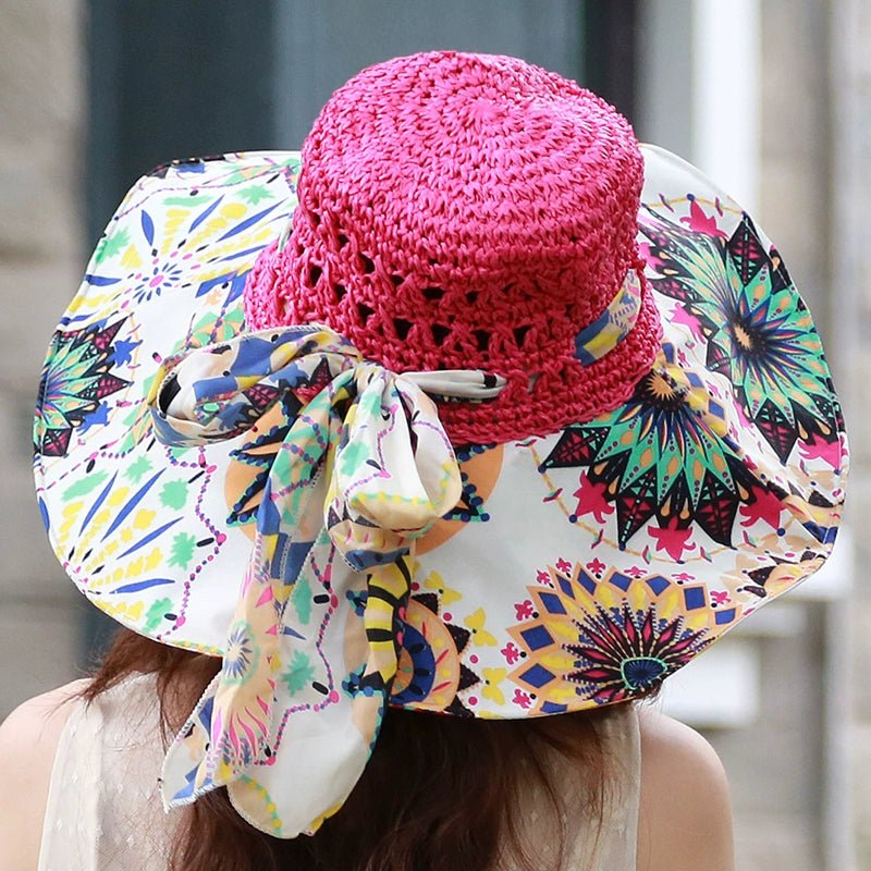 Women's Summer Seaside Holiday Cloth Foldable Hat - PratSN
