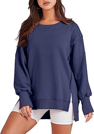 Women's Sweatshirt Crew Neck Long Sleeve Pullover Hoodies Tops Fashion Fall Winter - PratSN