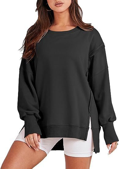 Women's Sweatshirt Crew Neck Long Sleeve Pullover Hoodies Tops Fashion Fall Winter - PratSN