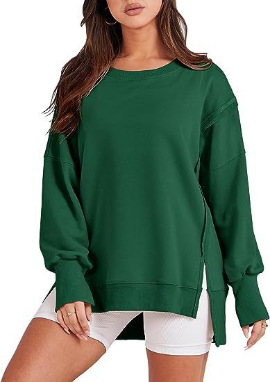 Women's Sweatshirt Crew Neck Long Sleeve Pullover Hoodies Tops Fashion Fall Winter - PratSN