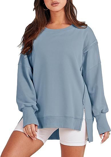 Women's Sweatshirt Crew Neck Long Sleeve Pullover Hoodies Tops Fashion Fall Winter - PratSN