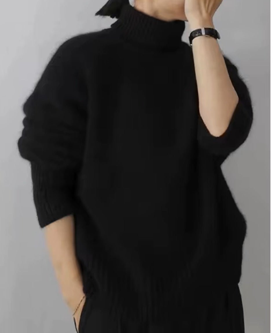 Women's Turtleneck Autumn And Winter Thickening Inner Wear Base Cashmere Sweater - PratSN