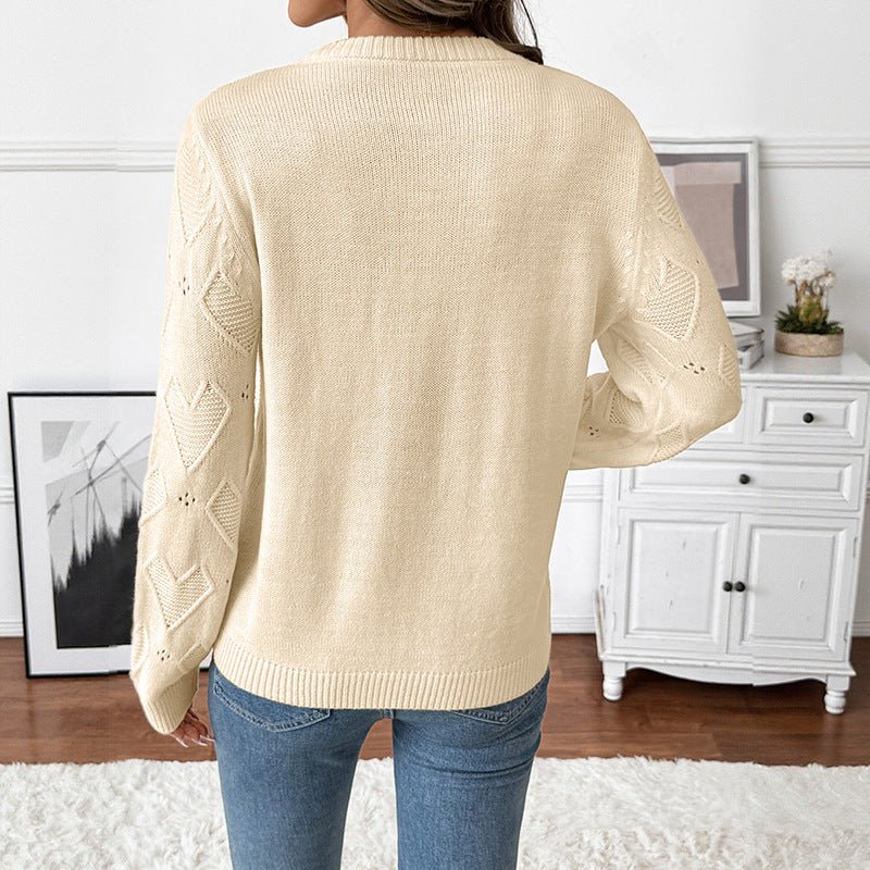 Women's Valentine's Day Love Crew Neck Pullover Sweater - PratSN